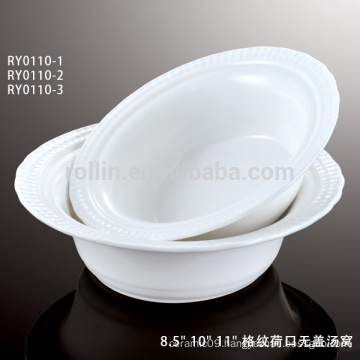 Best welcome China style hotel and restaurant tureen, round deep tureen without cover